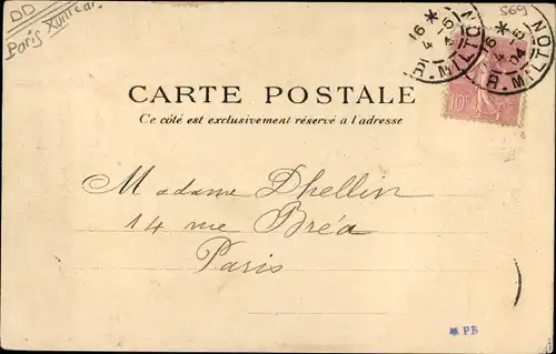 Ak Paris Buttes Montmartre, La Rue de Clignancourt