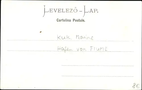 Ak Rijeka Fiume Kroatien, Partie am Hafen, Via del Molo