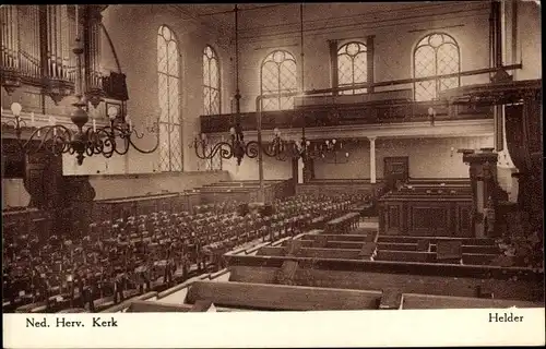 Ak Den Helder Nordholland Niederlande, Ned. Herv. Kerk