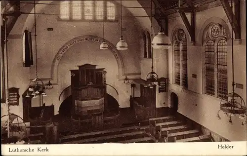 Ak Den Helder Nordholland Niederlande, Luthersche Kerk