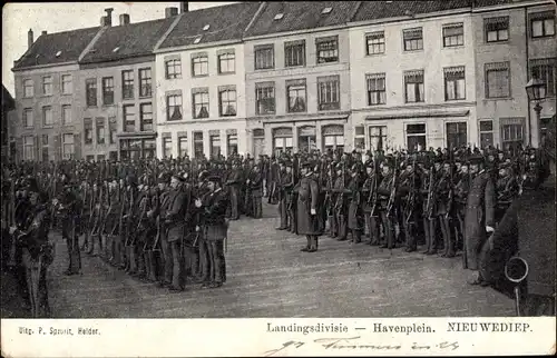 Ak Nieuwediep Drenthe, Landingsdivisie, Havenplein