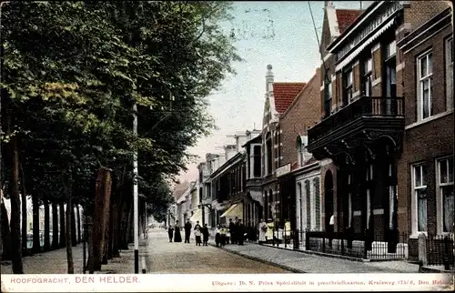 Ak Den Helder Nordholland Niederlande, Hoofdgracht