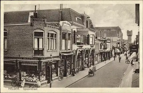 Ak Den Helder Nordholland Niederlande, Spoorstraat