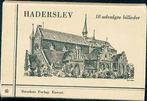 18 alte Ak Haderslev Dänemark im Sammelheft, diverse Ansichten, zusammenhängend, ca. 10,5 x 7 cm