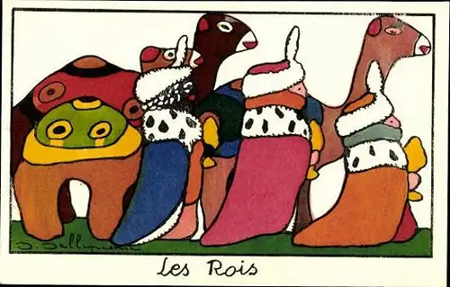 12 Ak Marseille Bouches du Rhône, Serie Mes Santons D Dellepiane, A. Tacussel, diverse Zeichnungen