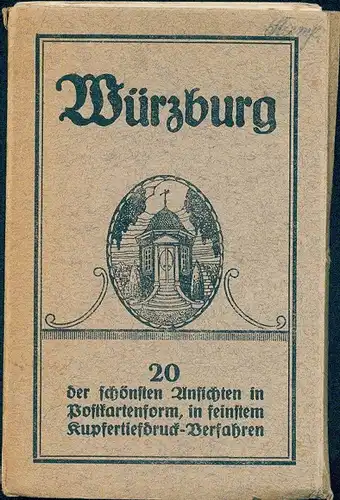 20 alte Ak Würzburg am Main Unterfranken im Sammelheft, diverse Ansichten