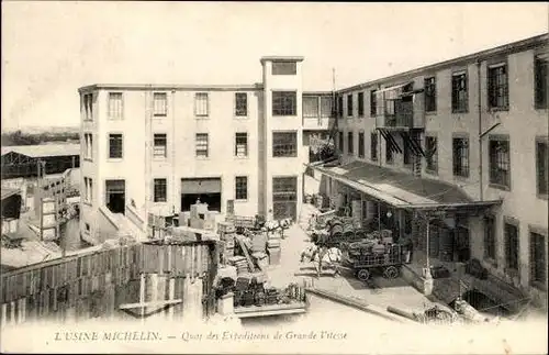 12 alte Ak Fabrik Reifenhersteller Michelin, diverse Ansichten