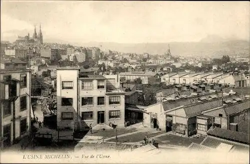 12 alte Ak Fabrik Reifenhersteller Michelin, diverse Ansichten