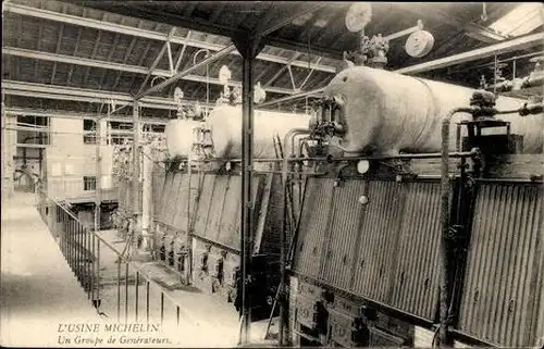 12 alte Ak Fabrik Reifenhersteller Michelin, diverse Ansichten