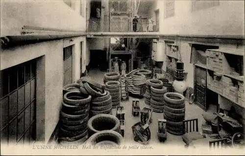 12 alte Ak Fabrik Reifenhersteller Michelin, diverse Ansichten