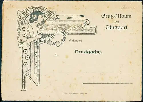 Album mit 17 Bildern von Stuttgart in Württemberg, diverse Ansichten