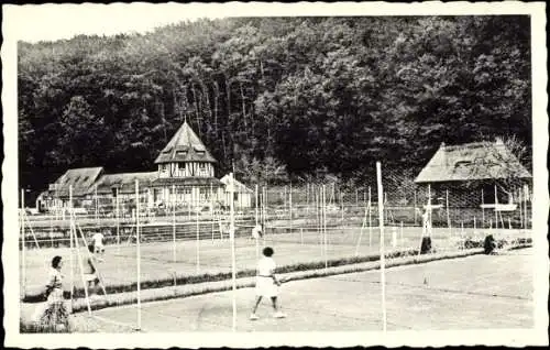 Ak Saint Valery en Caux Seine Maritime, Tennisplatz