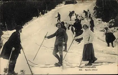 Ak Les Pyrenees, Sports d'Hiver, Skieurs