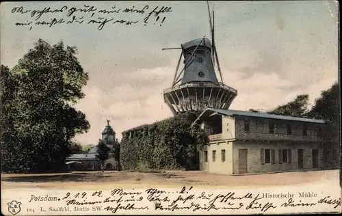 Ak Potsdam in Brandenburg, Historische Mühle, Windmühle