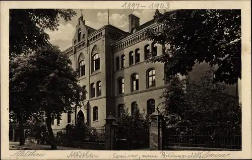 Ak Altdöbern in der Niederlausitz, Blick auf Seminar