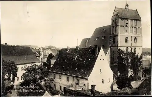 Ak Borna in Sachsen, Kirche, Superintendentur