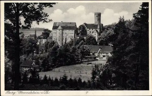 Ak Gnandstein Kohren Sahlis in Sachsen, Blick auf die Burg