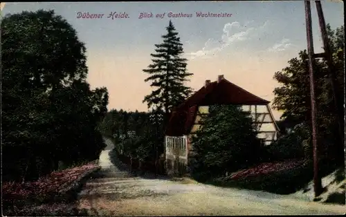 Ak Bad Düben, Blick auf das Gasthaus Wachtmeister