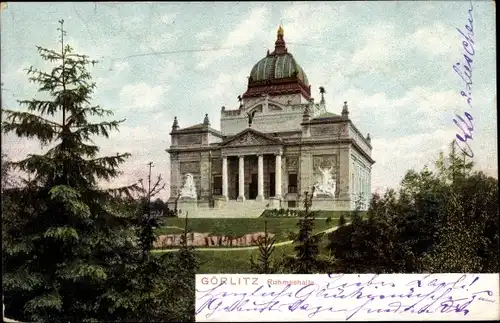 Ak Görlitz in der Lausitz, Ruhmeshalle