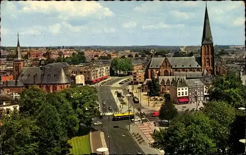 Ak Arnhem Gelderland Niederlande, Ir J. P. van Muylwijkstraat met kruispunt Velperplein