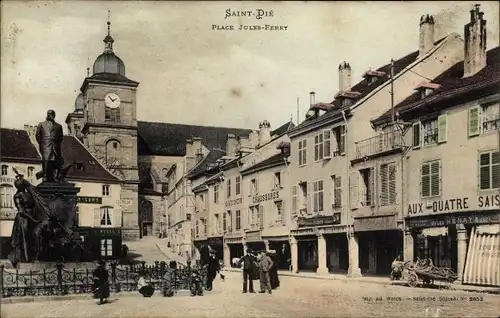 Ak Saint Dié des Vosges, Place Jules Ferry