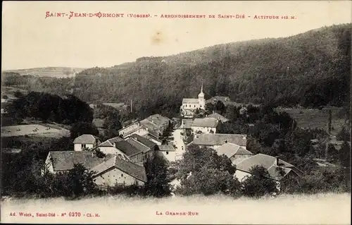 Ak Saint Jean d'Ormont Saint Dié Vosges, Teilansicht