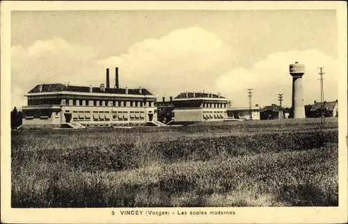 Ak Vincey Vosges, moderne Schulen