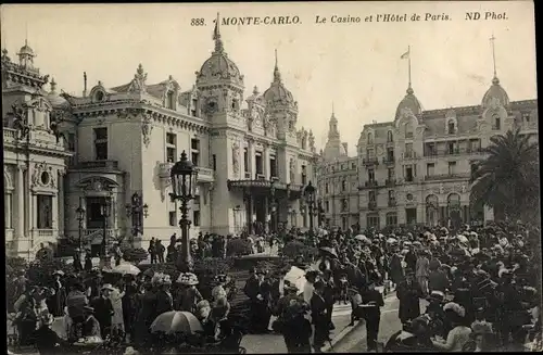 Ak Monte-Carlo Monaco, Das Casino, Das Hotel de Paris