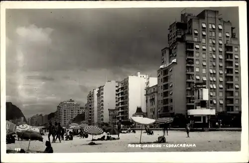 Ak Copacabana Rio de Janeiro Brasilien, Hochhäuser