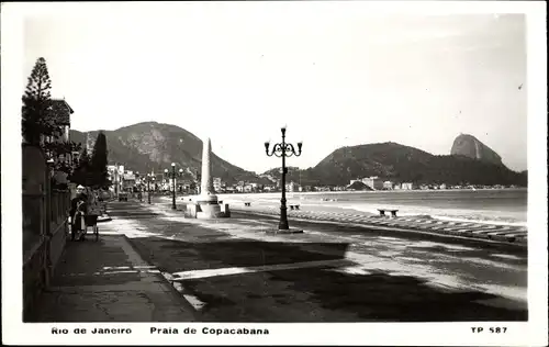 Ak Rio de Janeiro Brasilien, Praia de Copacabana