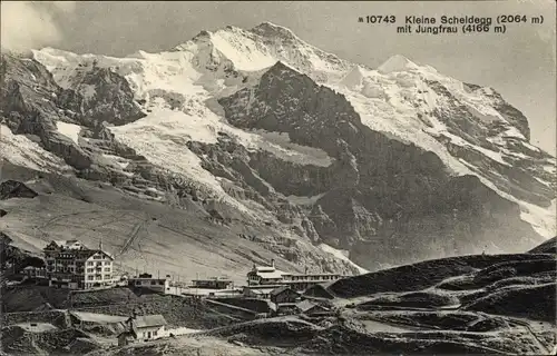 Ak Kanton Bern, Berner Oberland, Kleine Scheidegg, Jungfrau