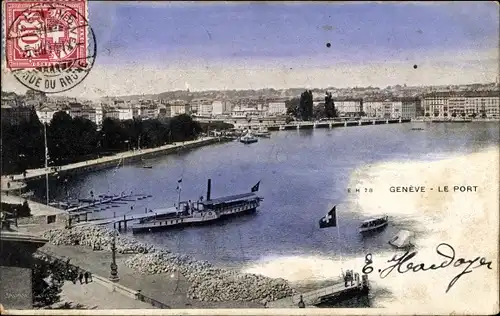 Ak Genf Genf Schweiz, Le Port