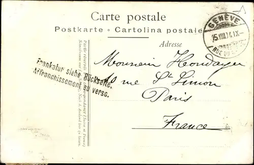 Ak Genf Genf Schweiz, Ile Rousseau