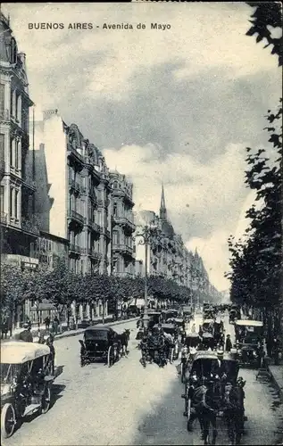 Ak Buenos Aires Argentinien, Avenida de Mayo