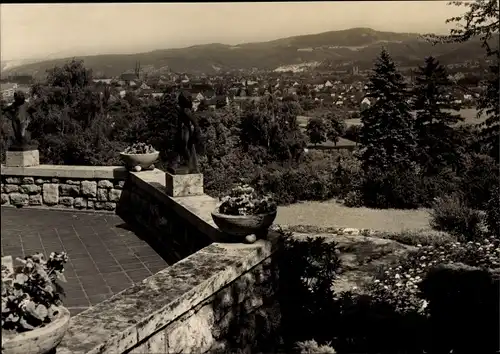 Ak Saalfeld an der Saale Thüringen, Blick vom Sanatorium Bergfried