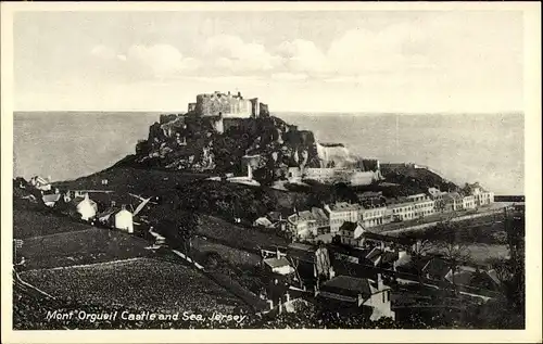 Ak Gorey Kanalinsel Jersey, Mont Orgueil Castle