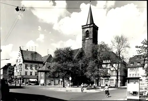 Foto Erfurt in Thüringen, Stadtansicht, Kirche, Passanten