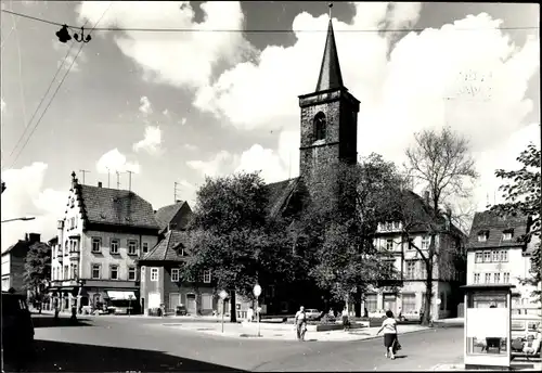 Foto Erfurt in Thüringen, Stadtansicht, Kirche, Passanten