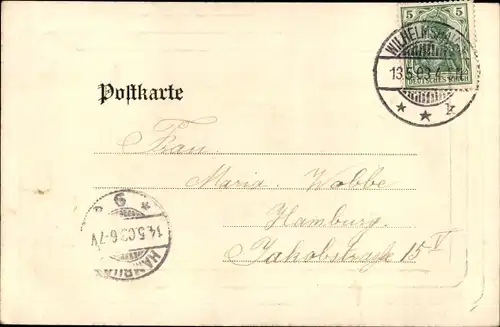 Ak Wilhelmshaven in Niedersachsen, Stationschefgebäude