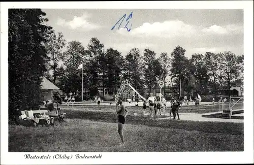 Ak Westerstede in Oldenburg Ammerland, Badeanstalt