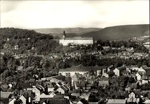 Ak Cumbach Rudolstadt in Thüringen, Panorama vom Ort