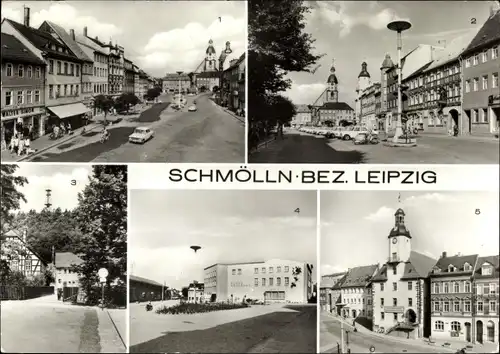 Ak Schmölln in Thüringen, Marktplatz, Aussichtsturm, Platz der Neuerer, Rathaus