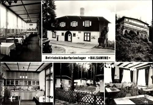 Ak Buchfart in Thüringen, Betriebskinderferienlager Balsamine, Ilmtal, Bungalows, Jägerzimmer