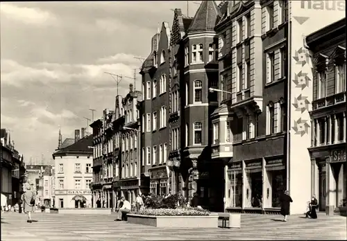 Ak Zeitz an der Weißen Elster im Burgenlandkreis, Leninstraße, Geschäfte