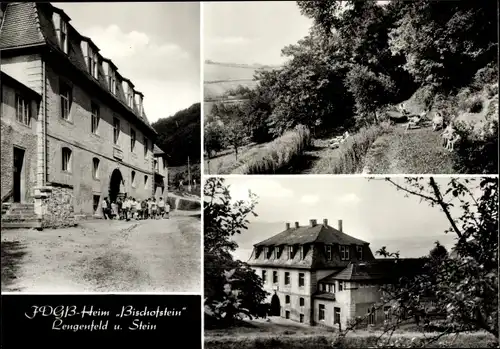 Ak Lengenfeld unterm Stein Eichsfeld Thüringen, FDGB Heim Bischofstein, Panorama