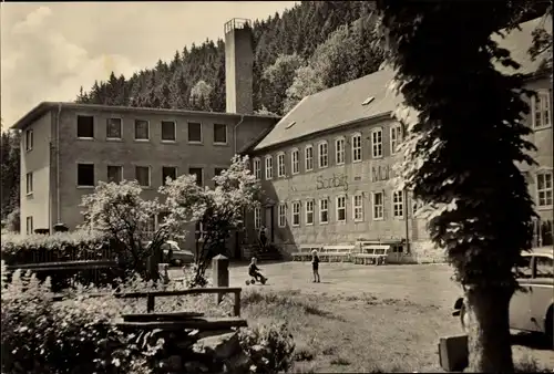 Ak Döschnitz in Thüringen, Sorbitzmühle, spielende Kinder