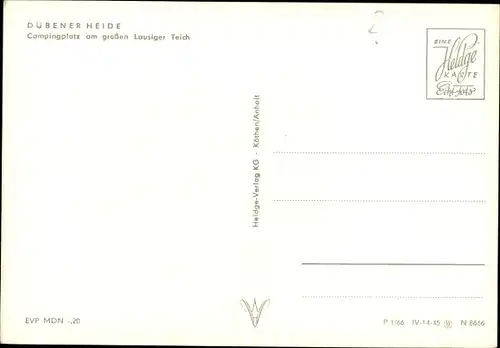 Ak Bad Schmiedeberg in der Dübener Heide, Campingplatz am großen Lausiger Teich