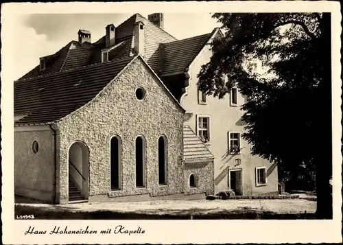 Ak Dresden Blasewitz, Haus Hoheneichen mit Kapelle