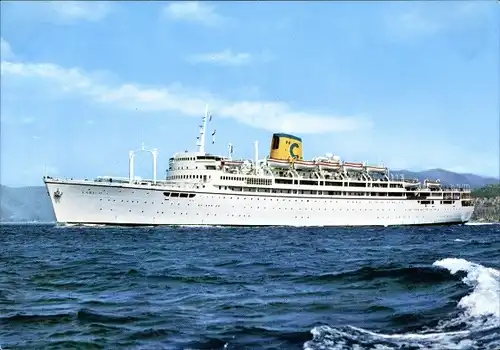 Ak MN Enrico C., Kreuzfahrtschiff, Costa Line