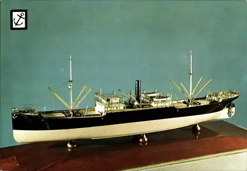 Ak Frachtschiff Zabalbide, Modell, Schifffahrtsmuseum EXCMA